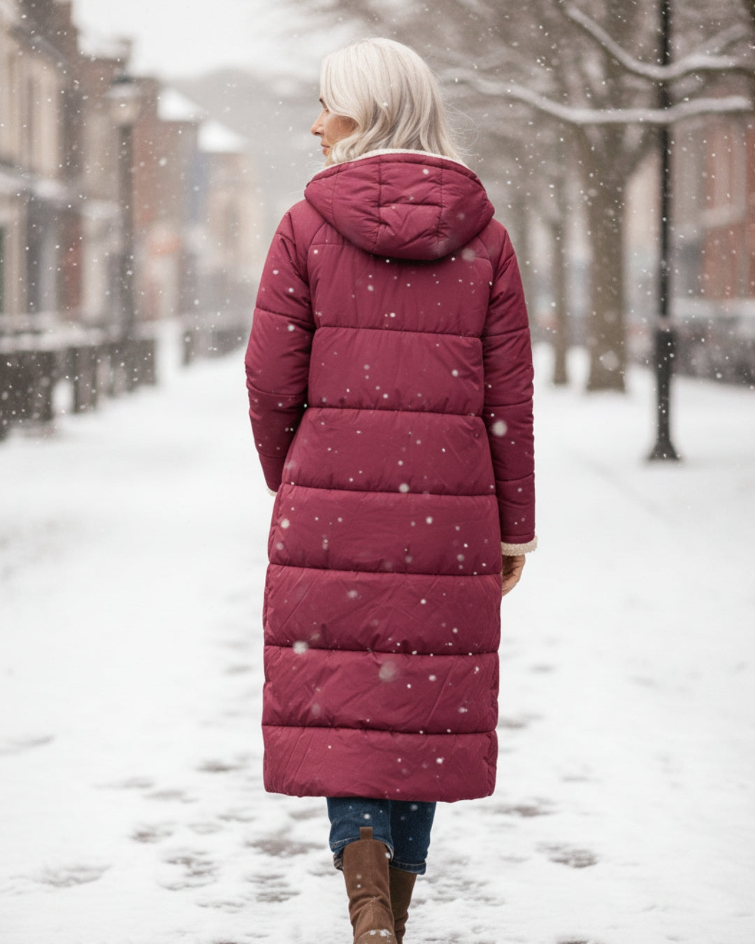 Elegant tailored insulated coat for women | Eleanor -26