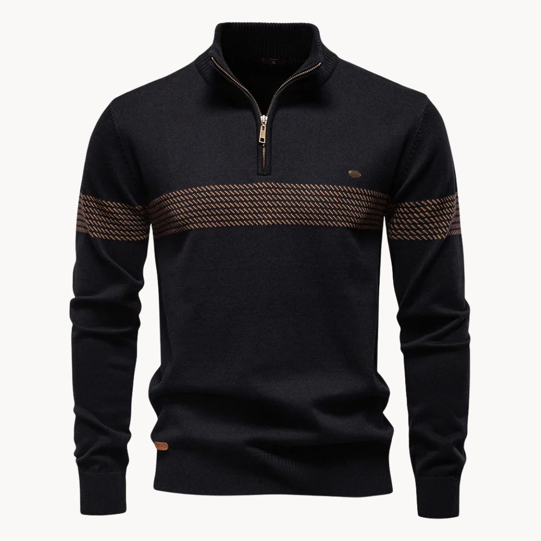 Classic relaxed ribbed jumper for men | Durham -2
