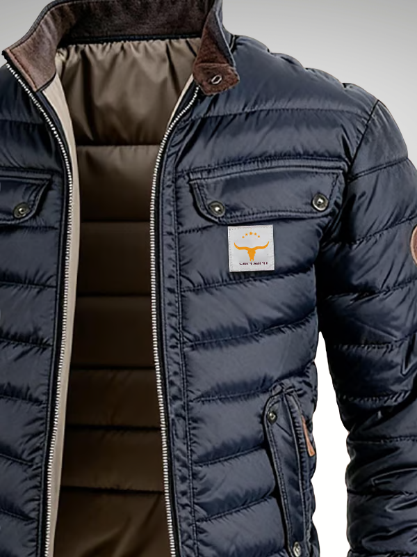 Warm everyday quilted puffer jacket for men | Remy -4