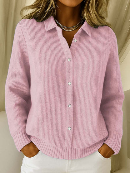 Classic knit ribbed cardigan for women | Seraphine -4