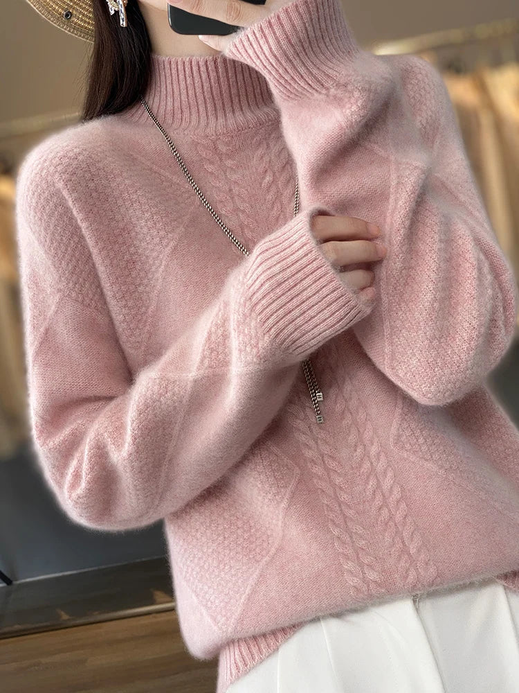 Classic knit ribbed jumper for women | Aria -6