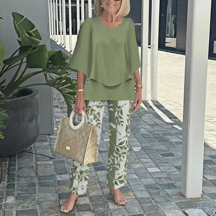 Classic matching relaxed co-ord set for women | Gwendelyn -1