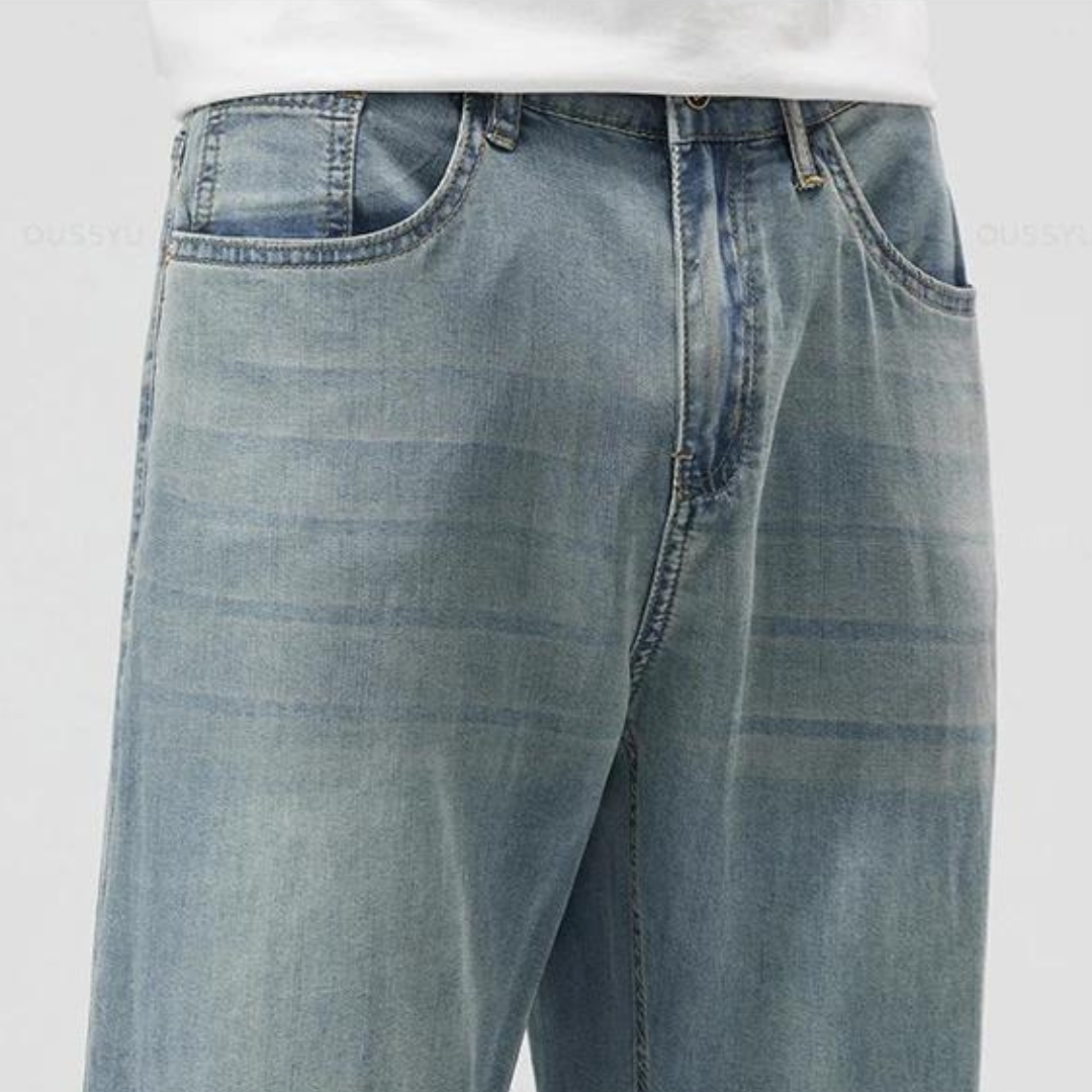 Classic tailored relaxed trousers for men -9