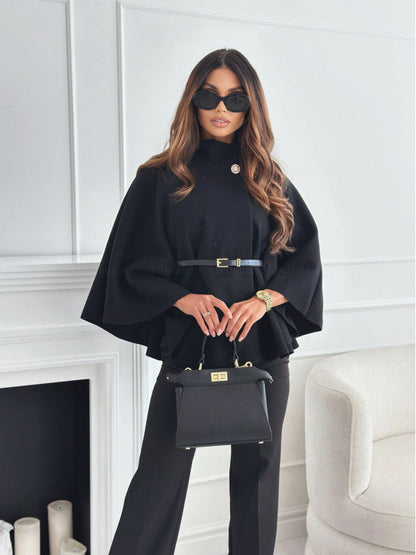 Classic warm tailored coat for women | Selviora -5