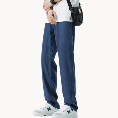 Classic tailored relaxed trousers for men -6