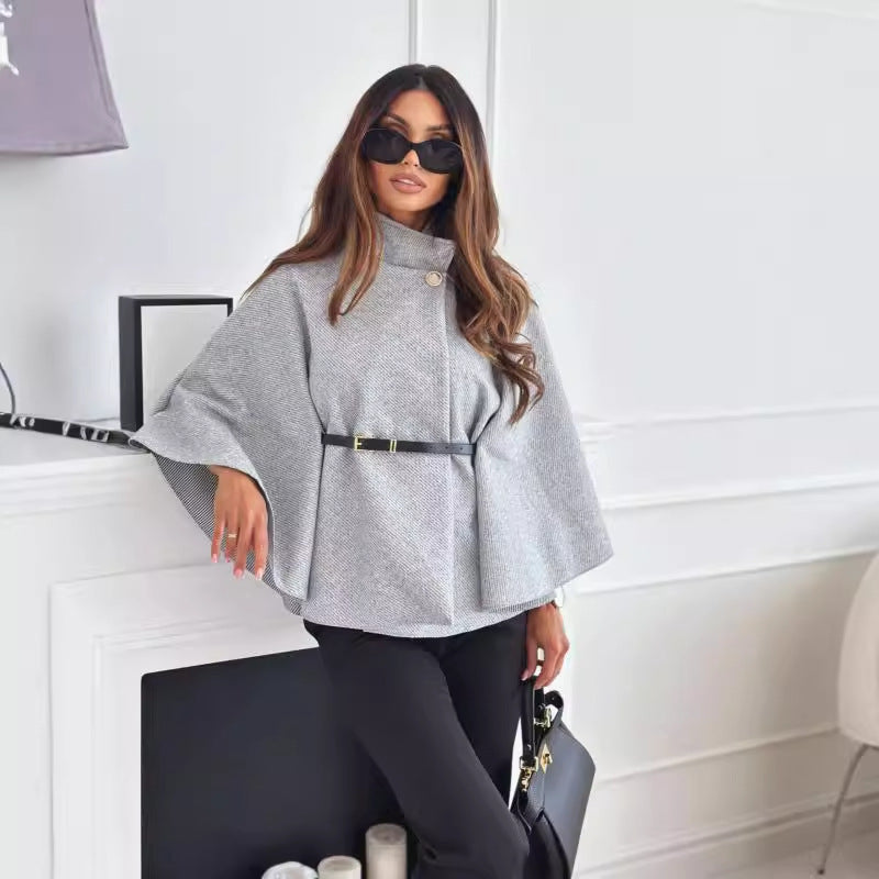 Classic warm tailored coat for women | Selviora -3