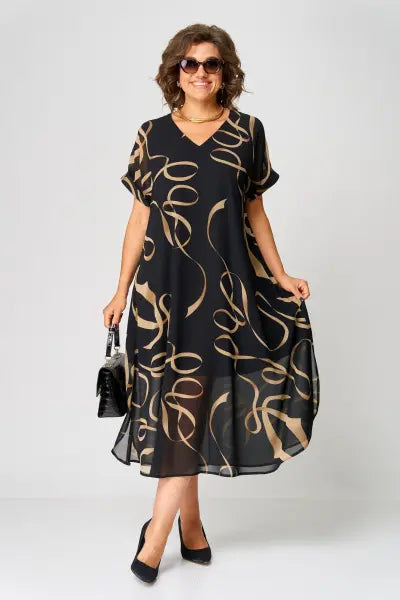 Elegant everyday relaxed dress for women | Pauline -3