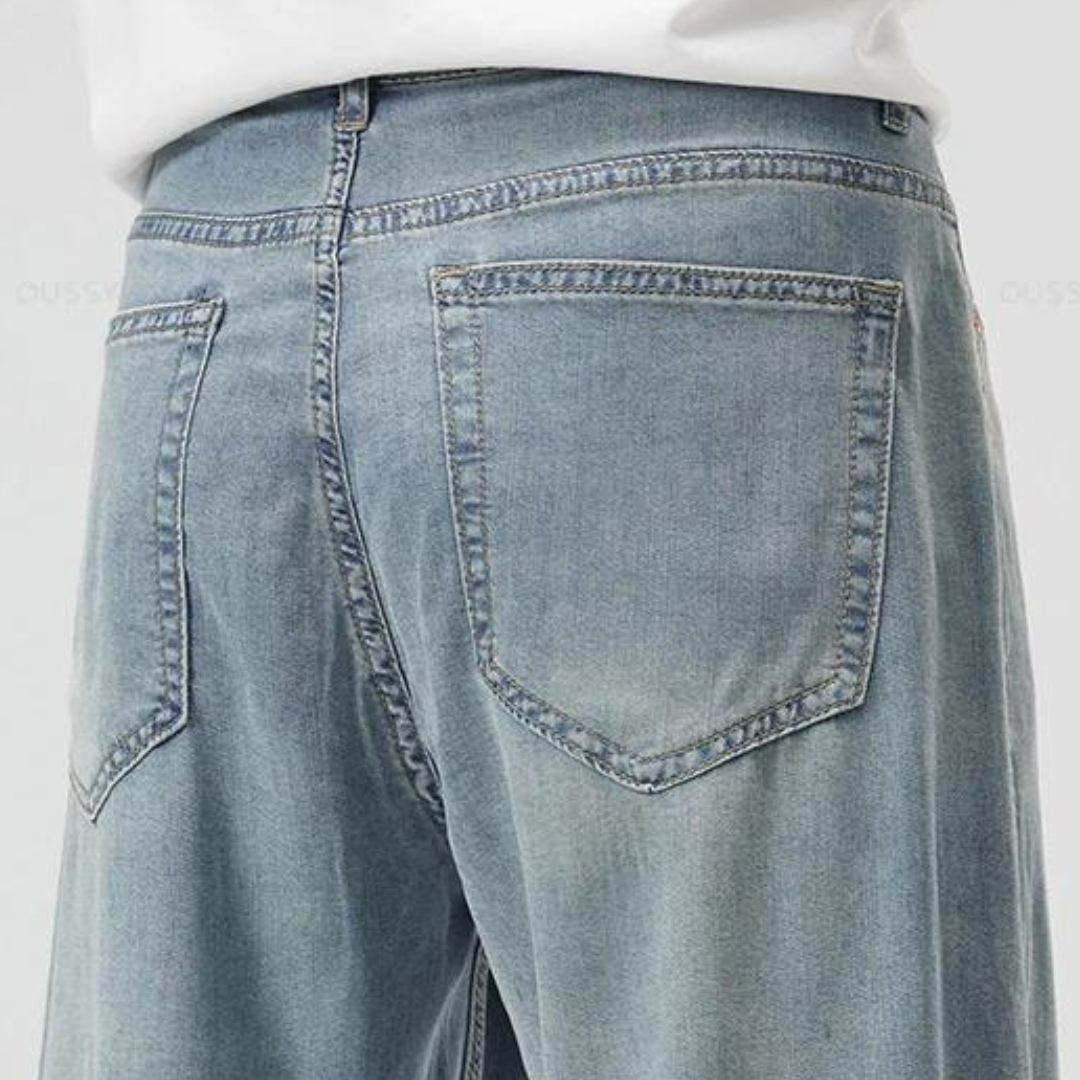 Classic tailored relaxed trousers for men -10