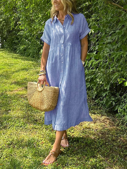 Elegant everyday relaxed maxi dress for women | Ruby -1