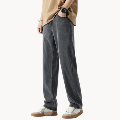 Classic tailored relaxed trousers for men -12
