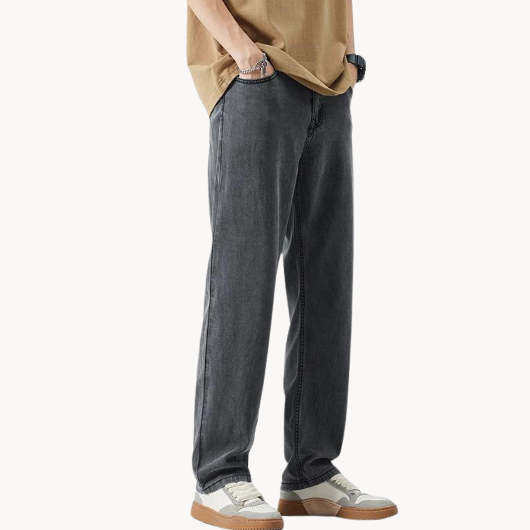 Classic tailored relaxed trousers for men -5