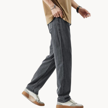 Classic tailored relaxed trousers for men -13