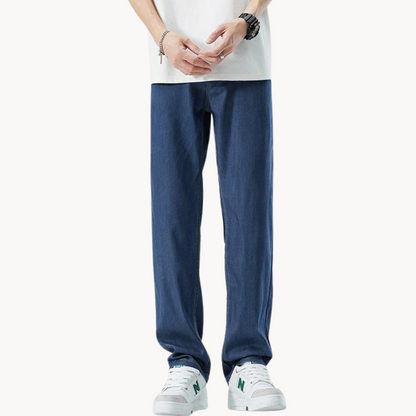 Classic tailored relaxed trousers for men -7