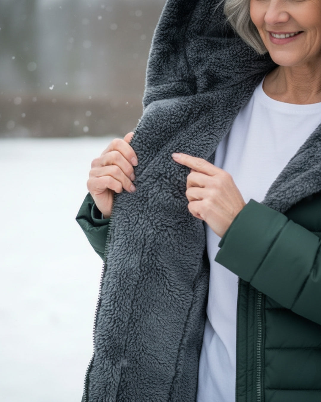 Warm lightweight insulated puffer jacket for women | Olivia -4