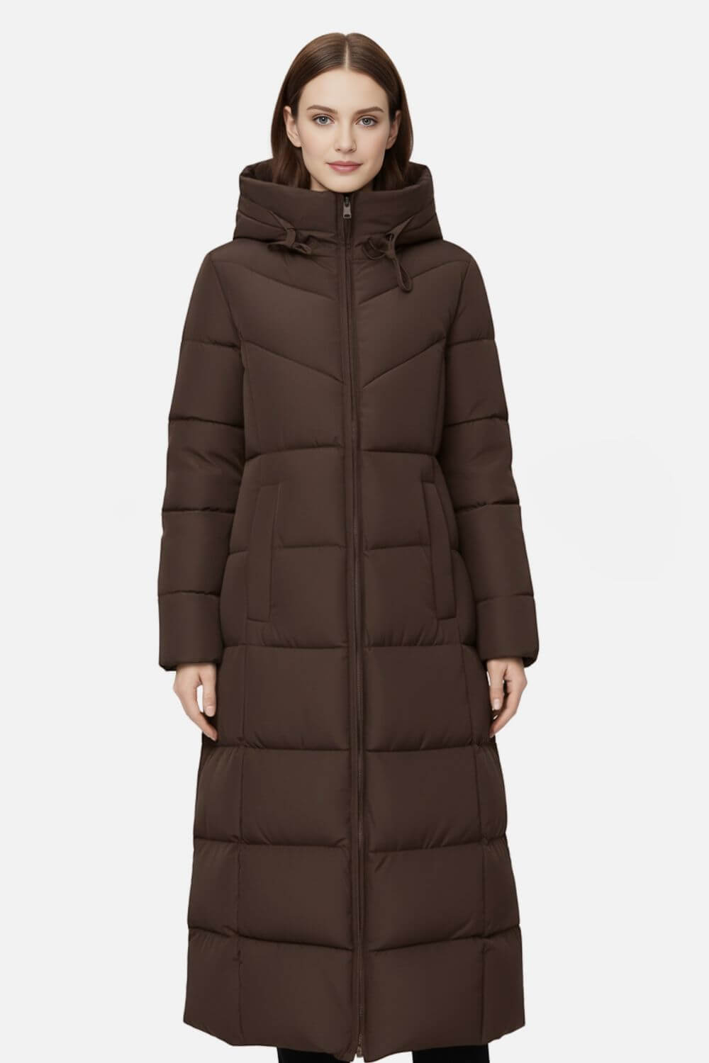 Warm everyday insulated puffer jacket for women | Caurelle -4