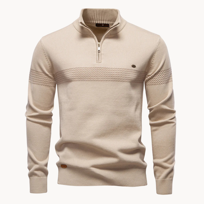 Classic relaxed ribbed jumper for men | Durham -3