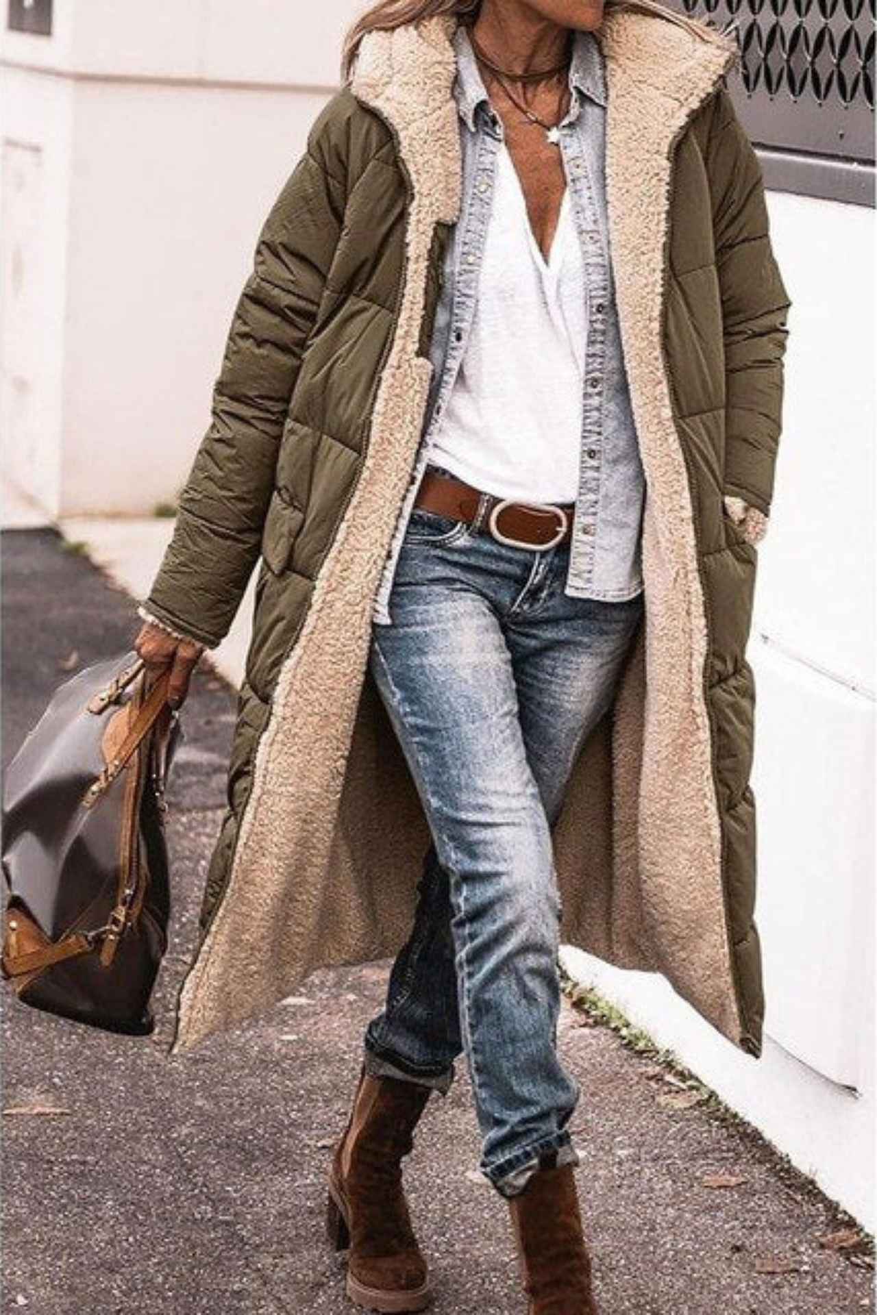 Elegant tailored insulated coat for women | Sasha -11