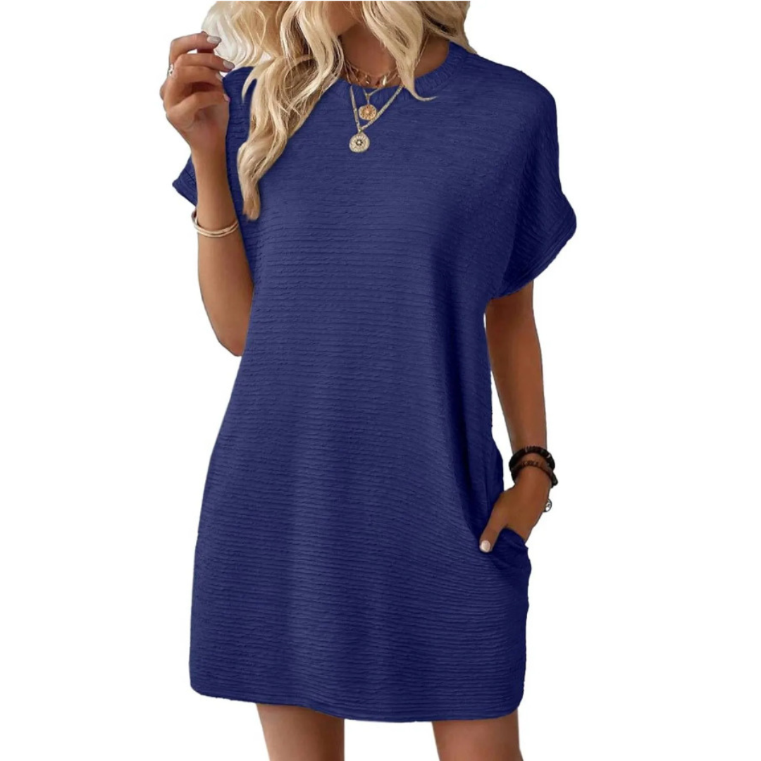 Classic everyday relaxed dress for women | EVASHA -4