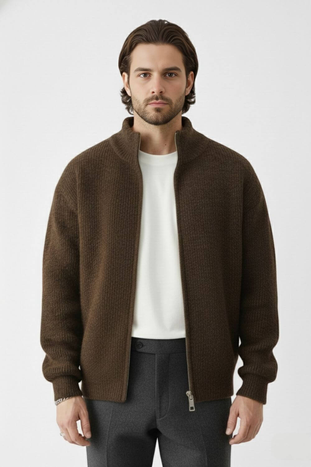 Soft relaxed knit jumper for men | Caurelle -1