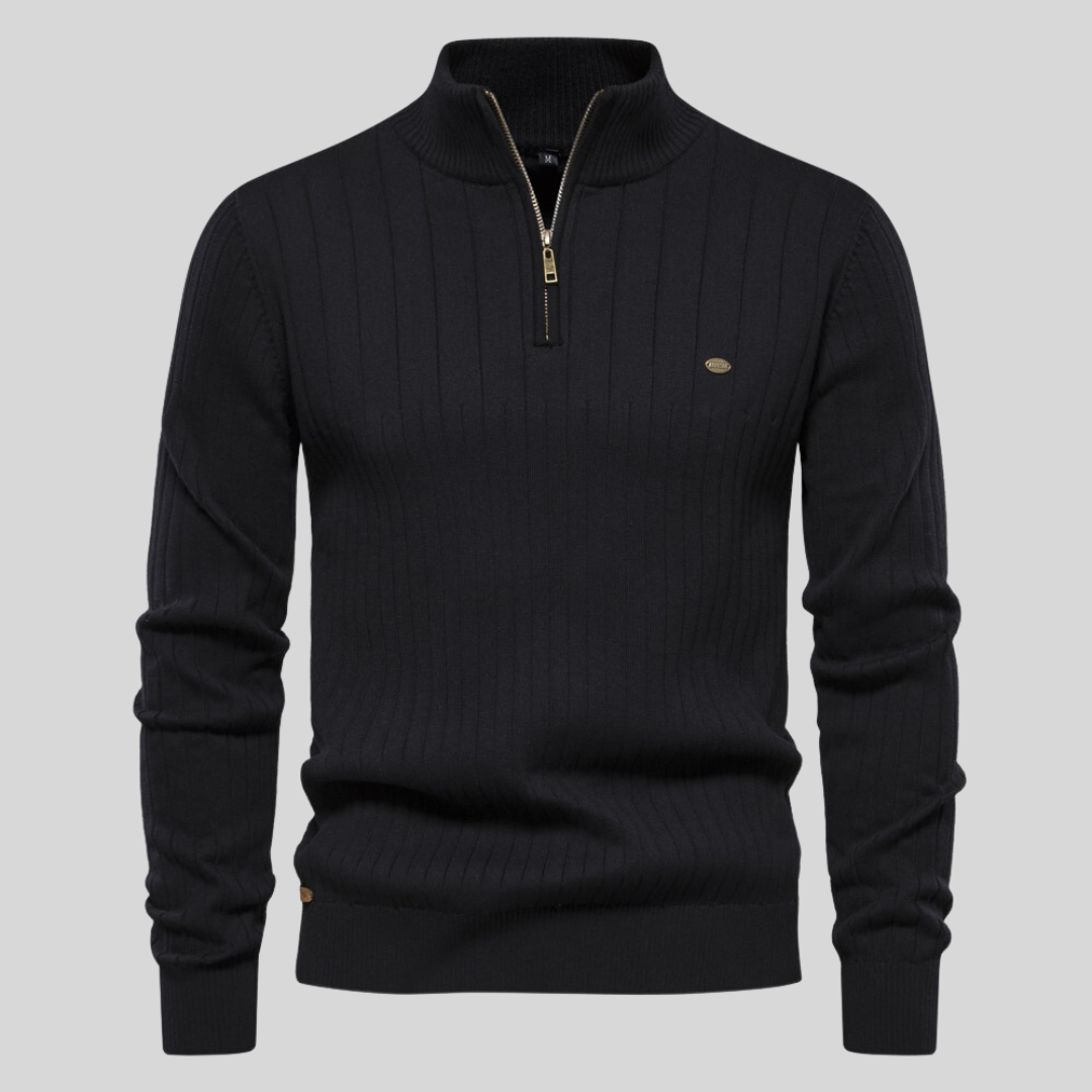 Cosy knit ribbed jumper for men | Zyric -2