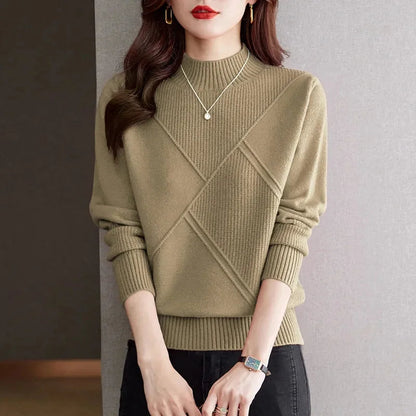 Cosy knit ribbed jumper for women | Everett -2