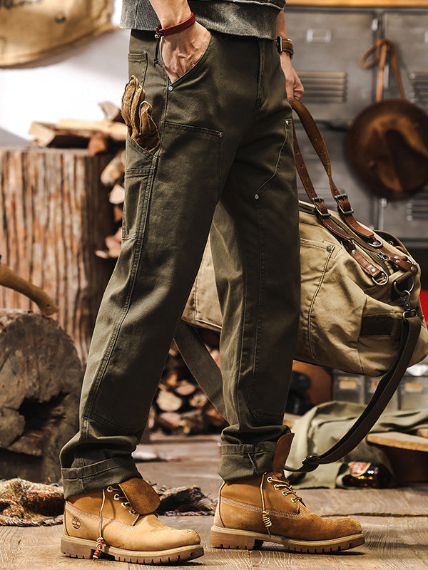 Classic utility relaxed cargo trousers for men | Ridge -4