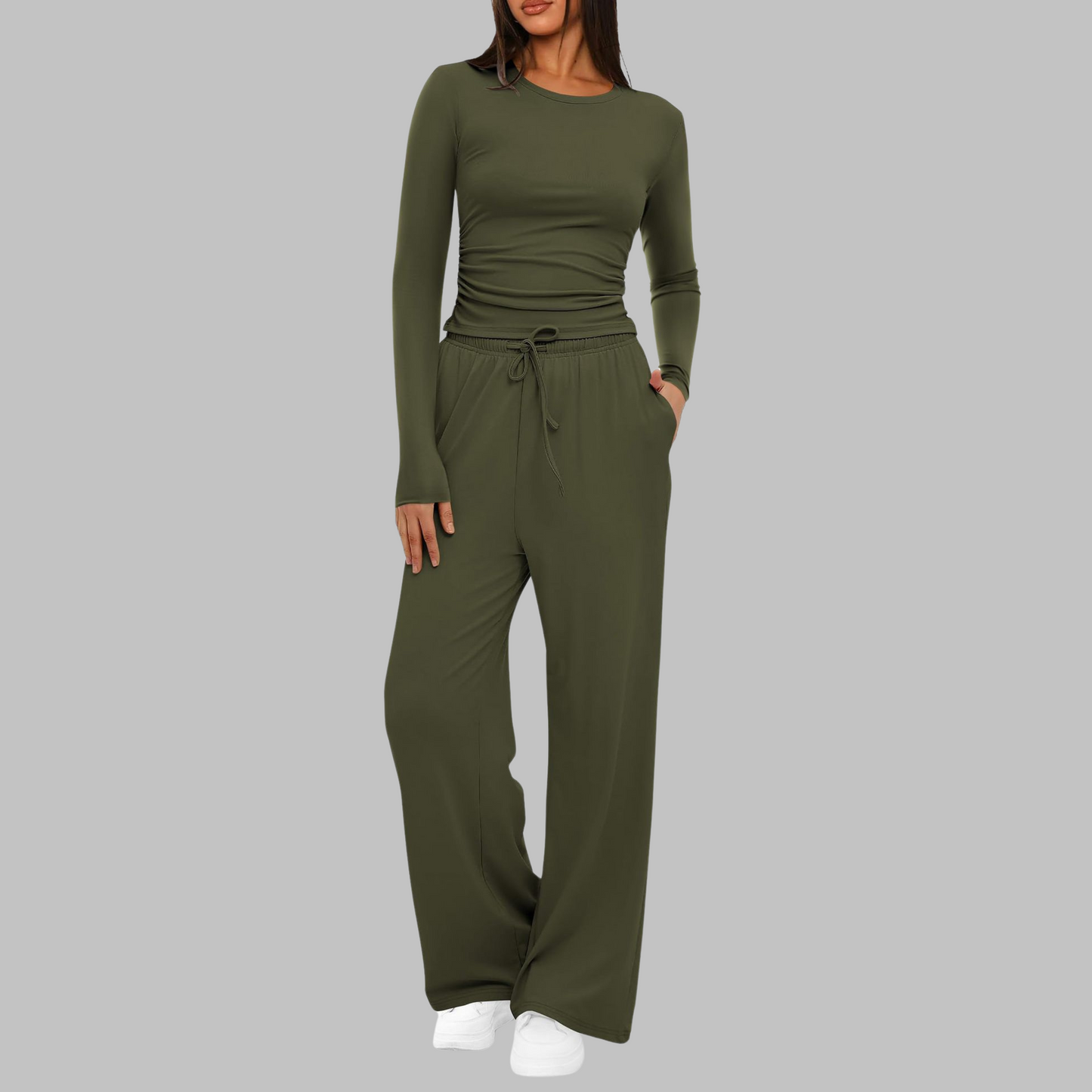 Classic smart relaxed trousers for women | Belle -1