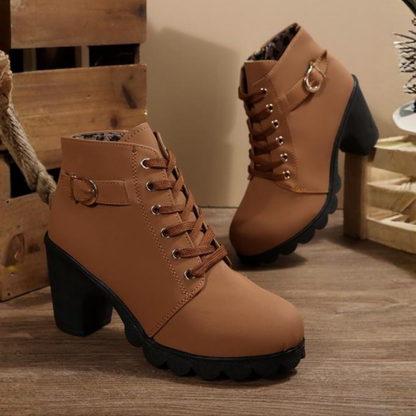 Heritage comfortable leather boots for women | KATNI -2