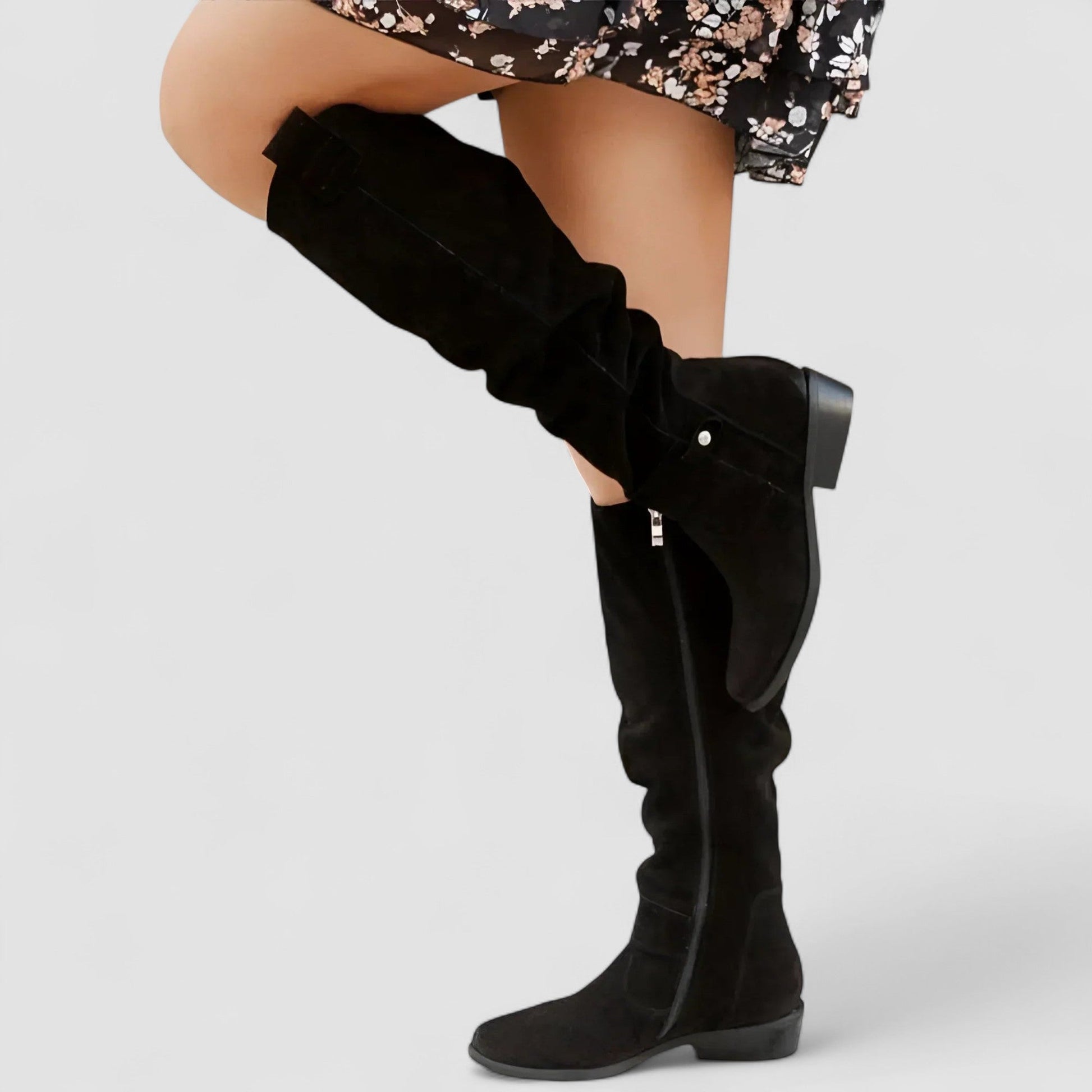 Comfortable rugged leather boots for women | Megan -6