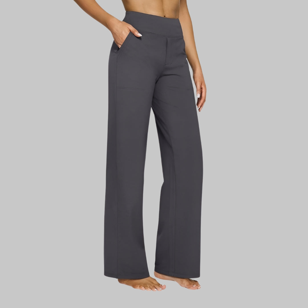 Classic everyday relaxed trousers for women | Adele -5