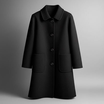 Classic elegant tailored coat for women | Elio -4