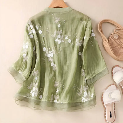 Everyday versatile relaxed top for women | Emily -3