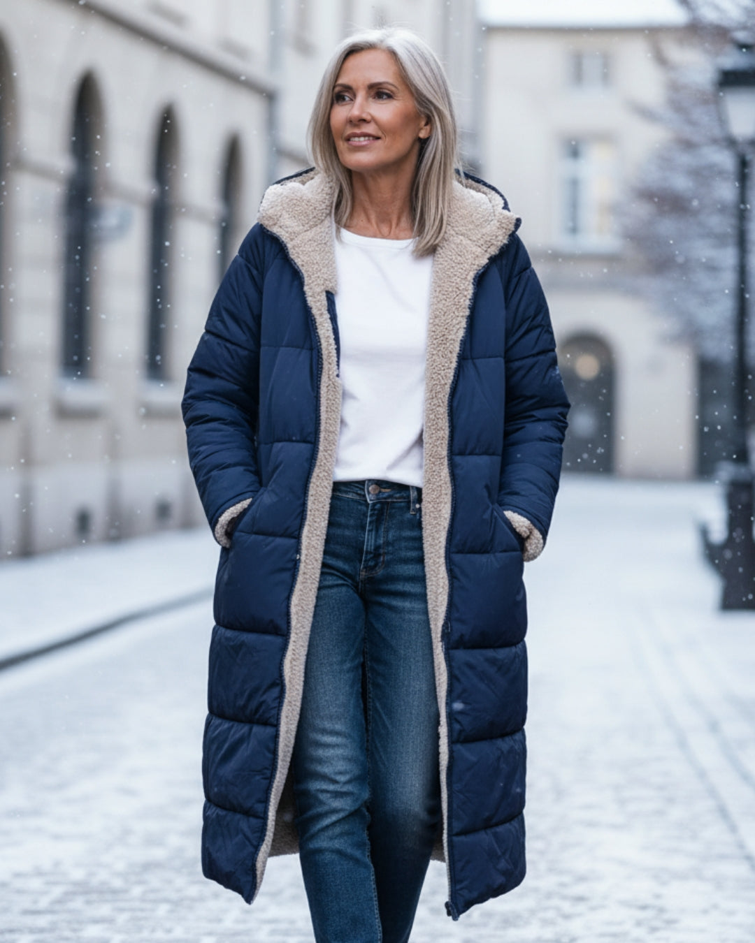 Elegant tailored insulated coat for women | Eleanor -19
