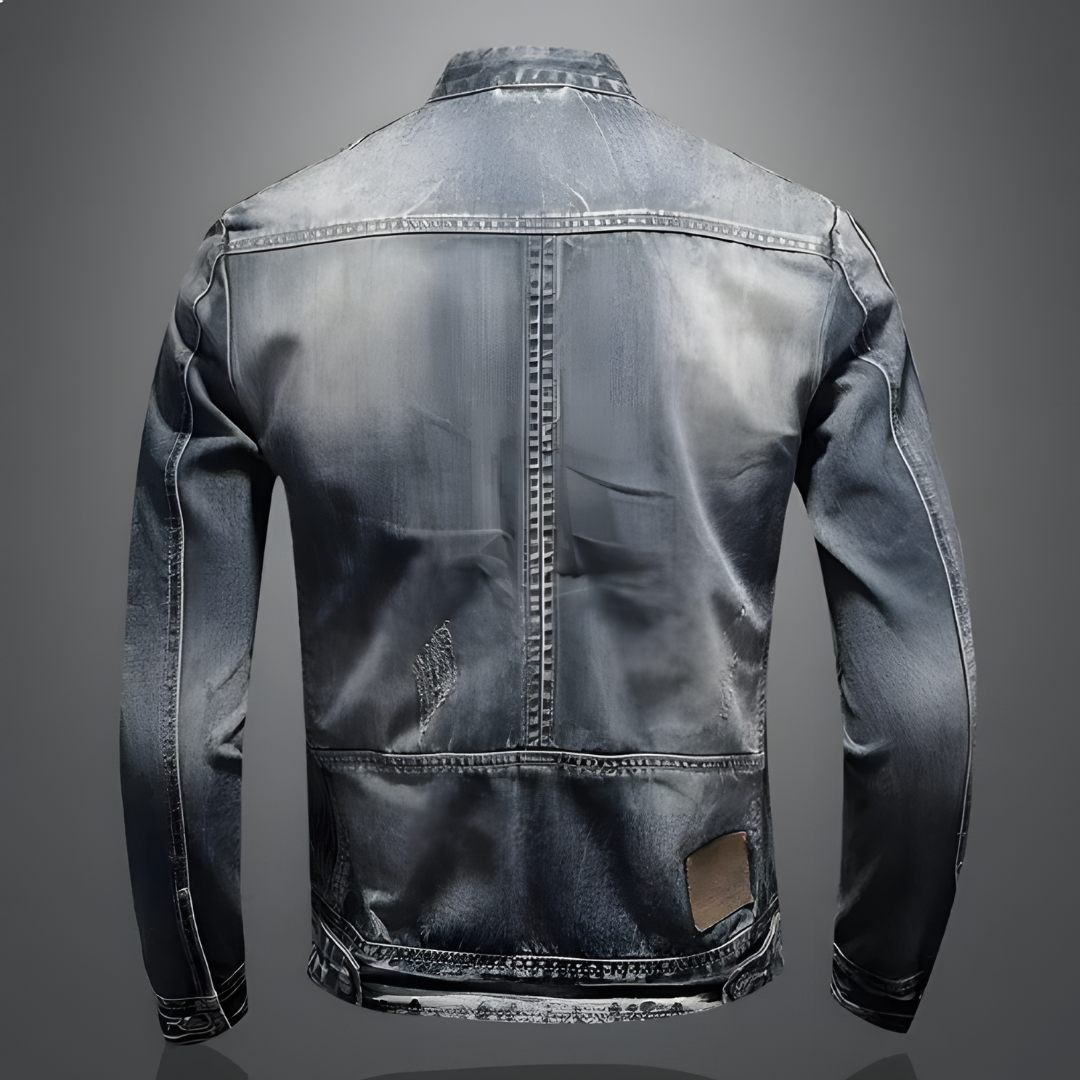 Classic everyday casual denim jacket for men | Alessio -4