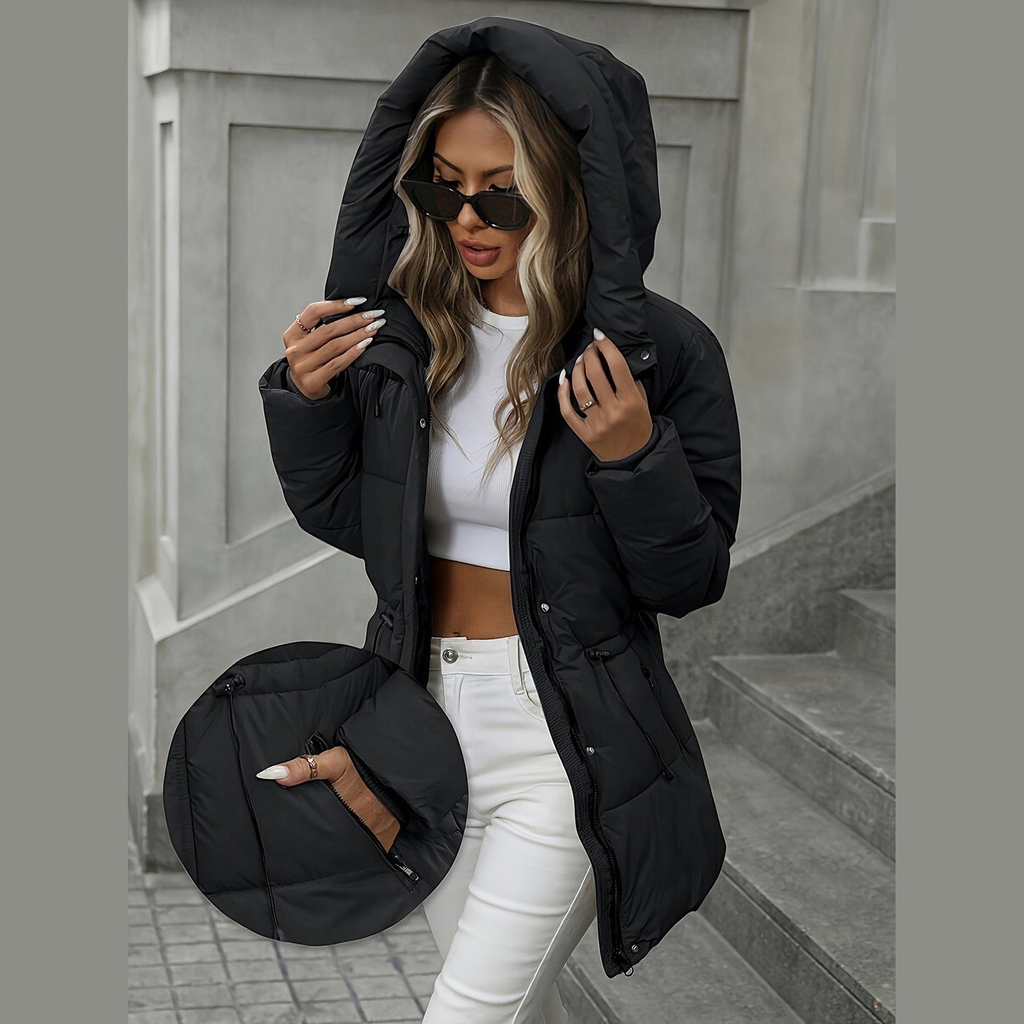 Classic everyday insulated parka for women | Aurora -2