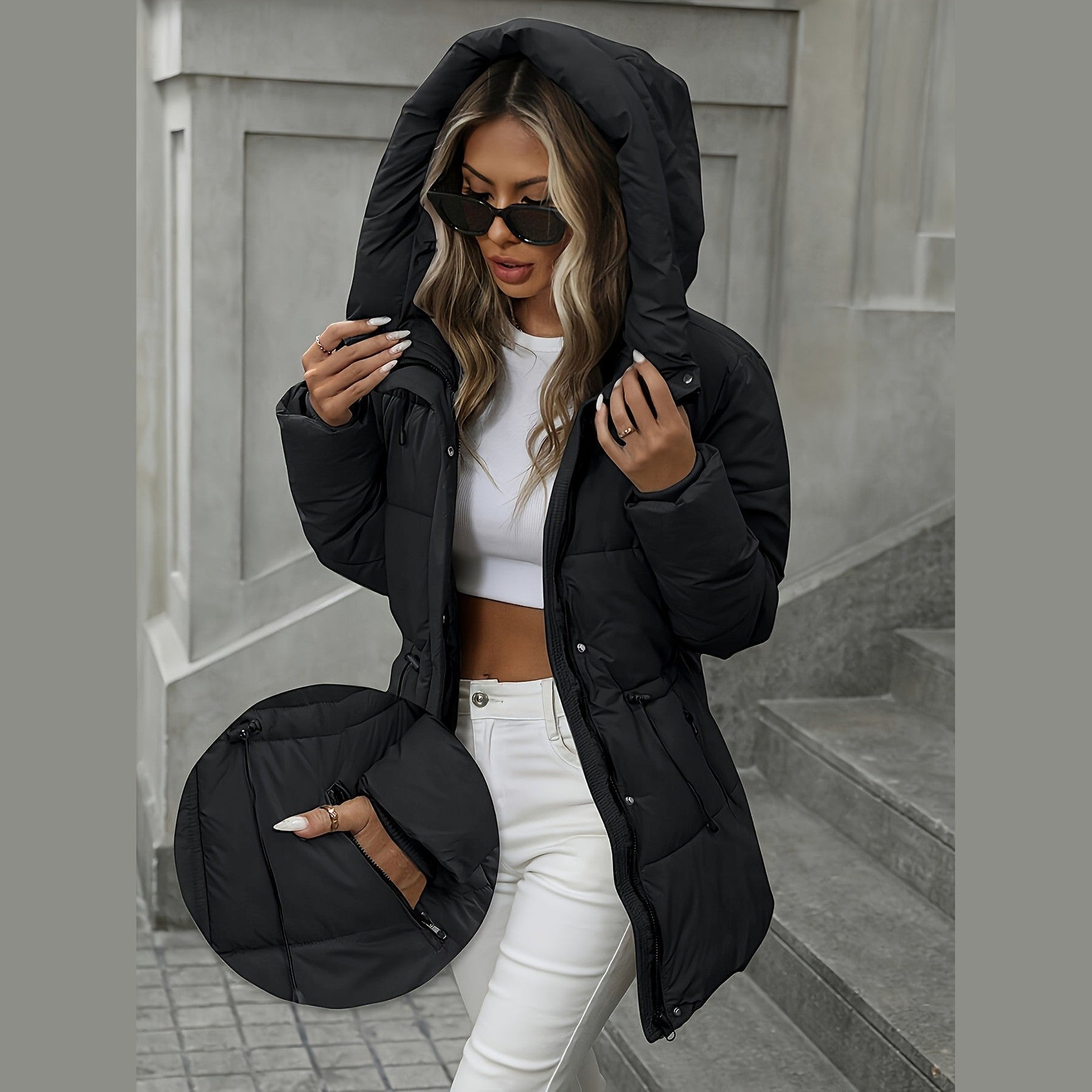 Classic everyday insulated parka for women | Aurora -2