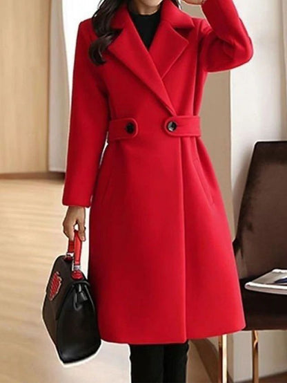 Classic elegant tailored coat for women | Sienna -2