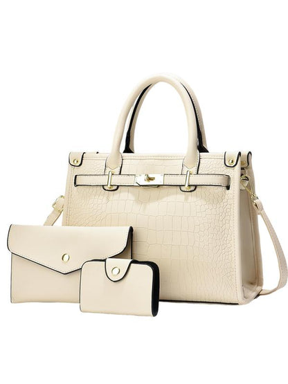 Classic chic structured handbag for women | Alenor -4
