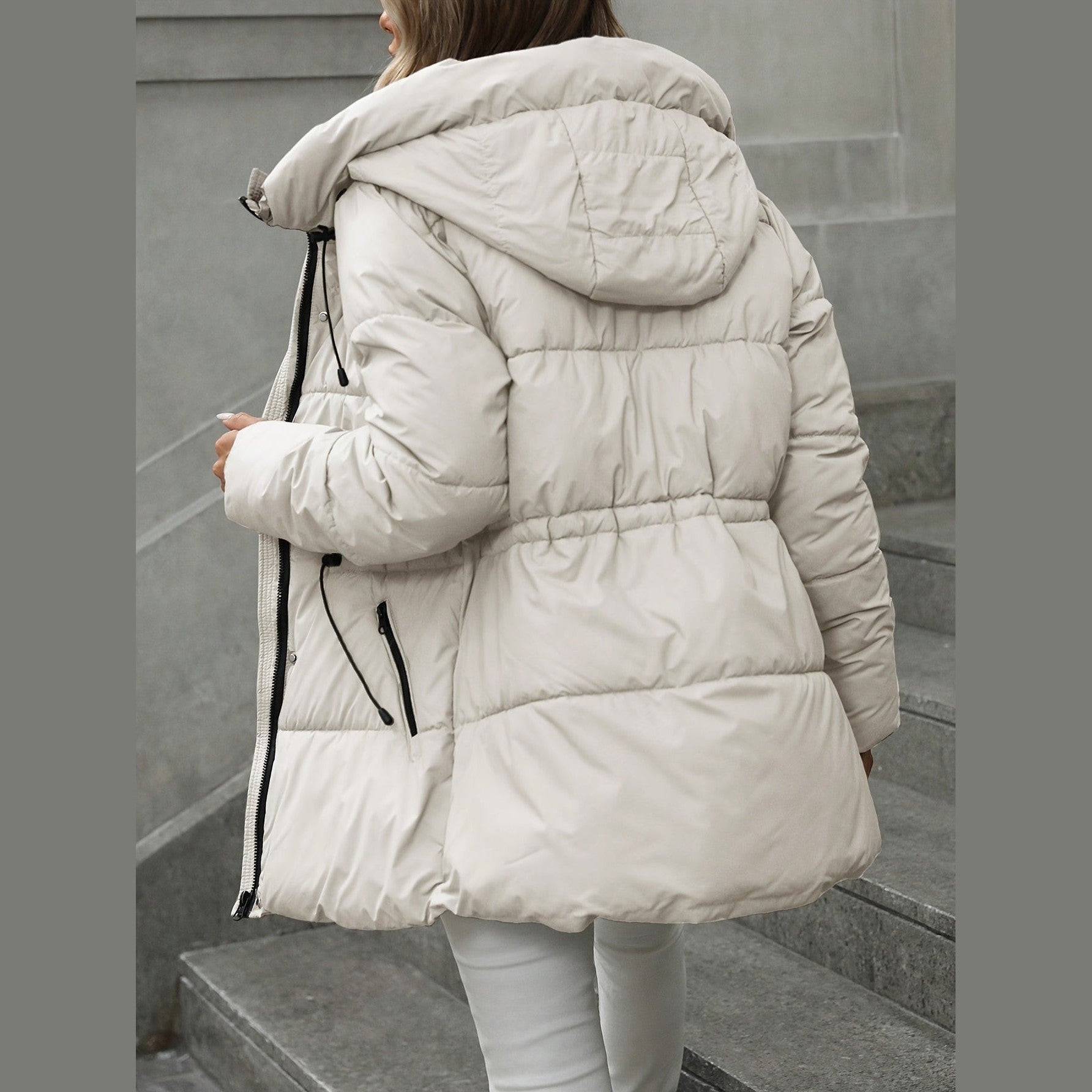 Classic everyday insulated parka for women | Aurora -7