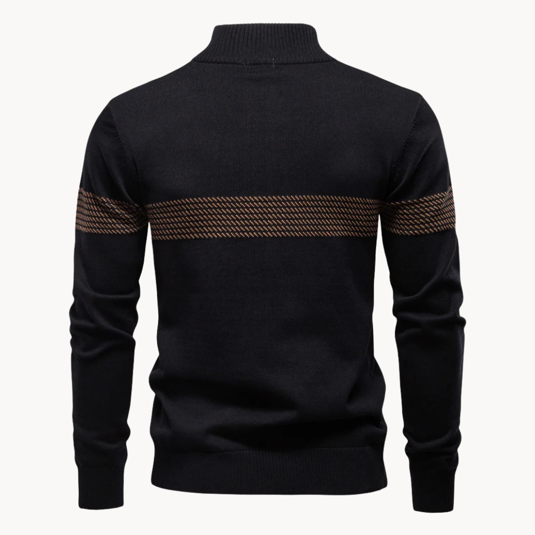 Classic relaxed ribbed jumper for men | Durham -8