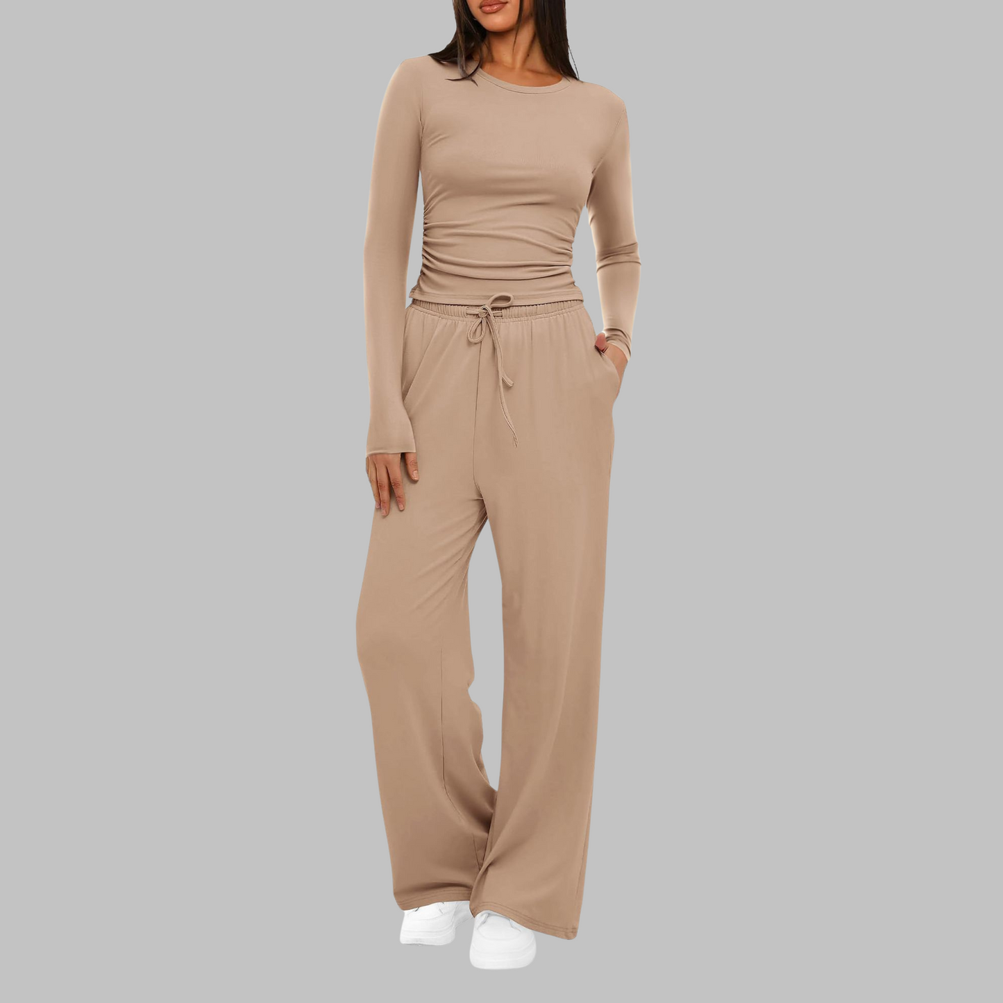 Classic smart relaxed trousers for women | Belle -2