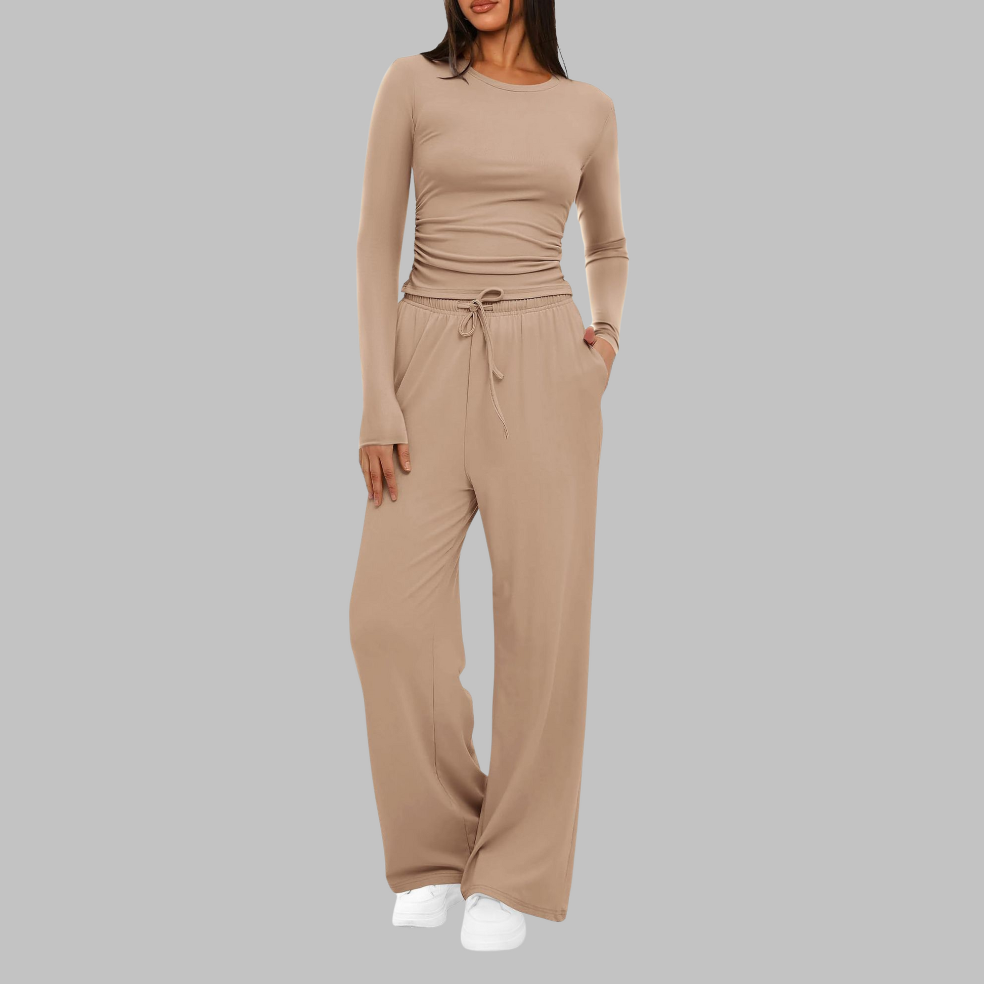 Classic smart relaxed trousers for women | Belle -2