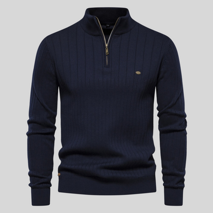Cosy knit ribbed jumper for men | Zyric -12
