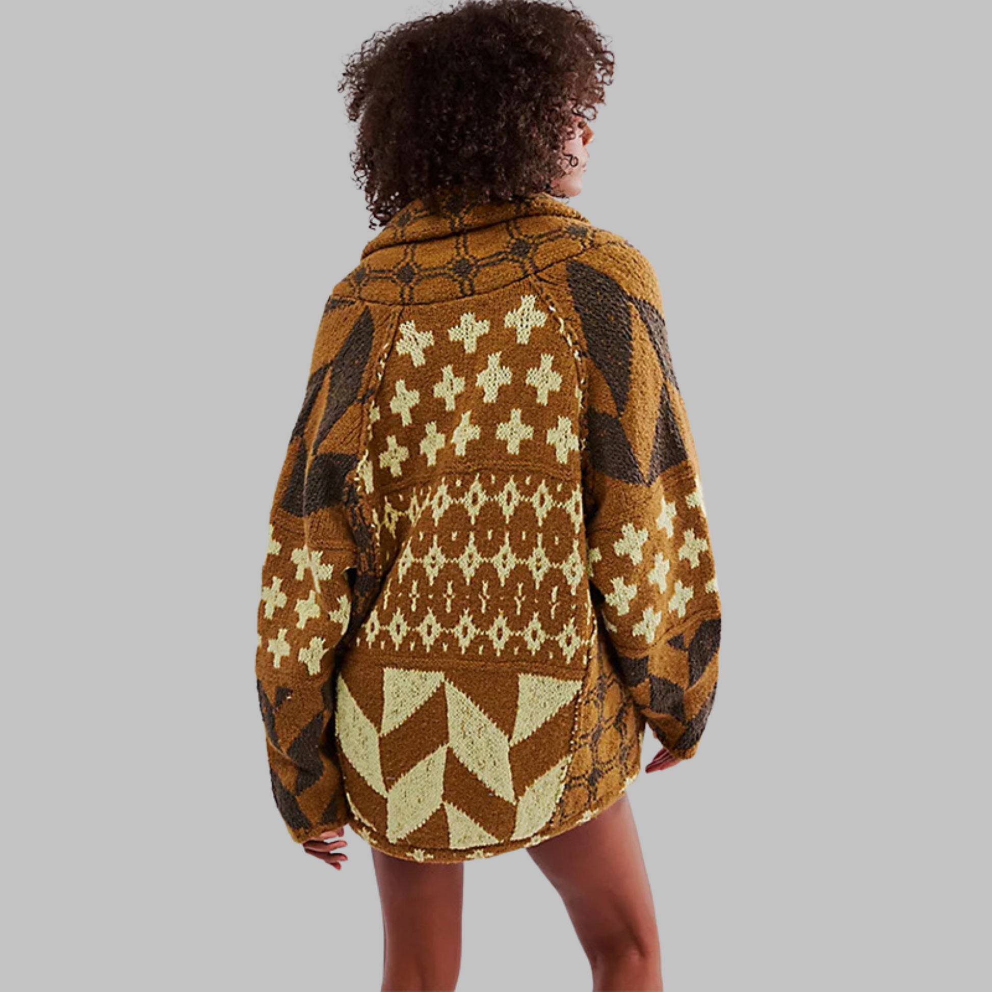 Soft relaxed longline cardigan for women | PORTIA -3
