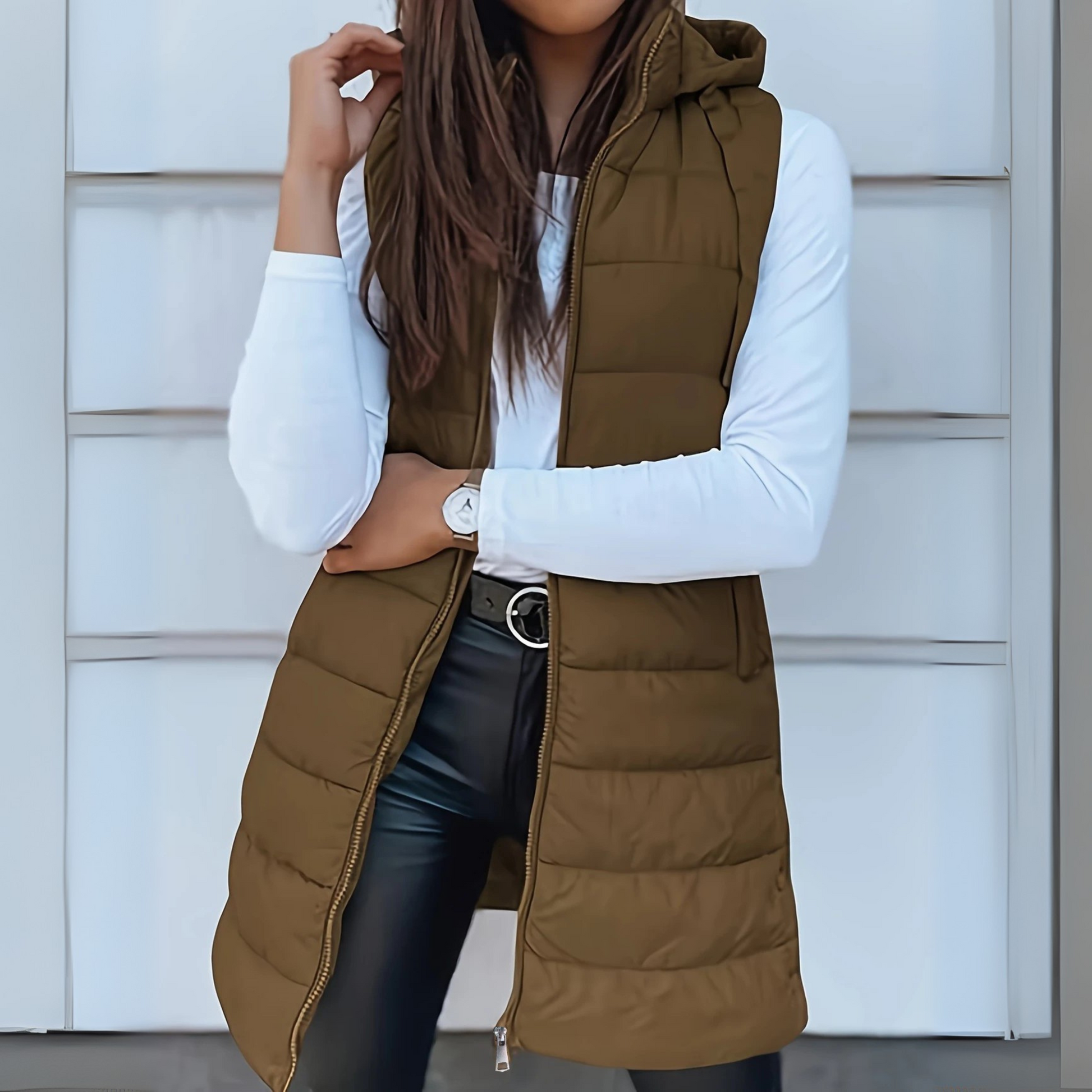 Warm lightweight quilted puffer jacket for women | Zyric -2