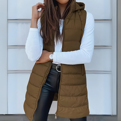 Warm lightweight quilted puffer jacket for women | Zyric -2