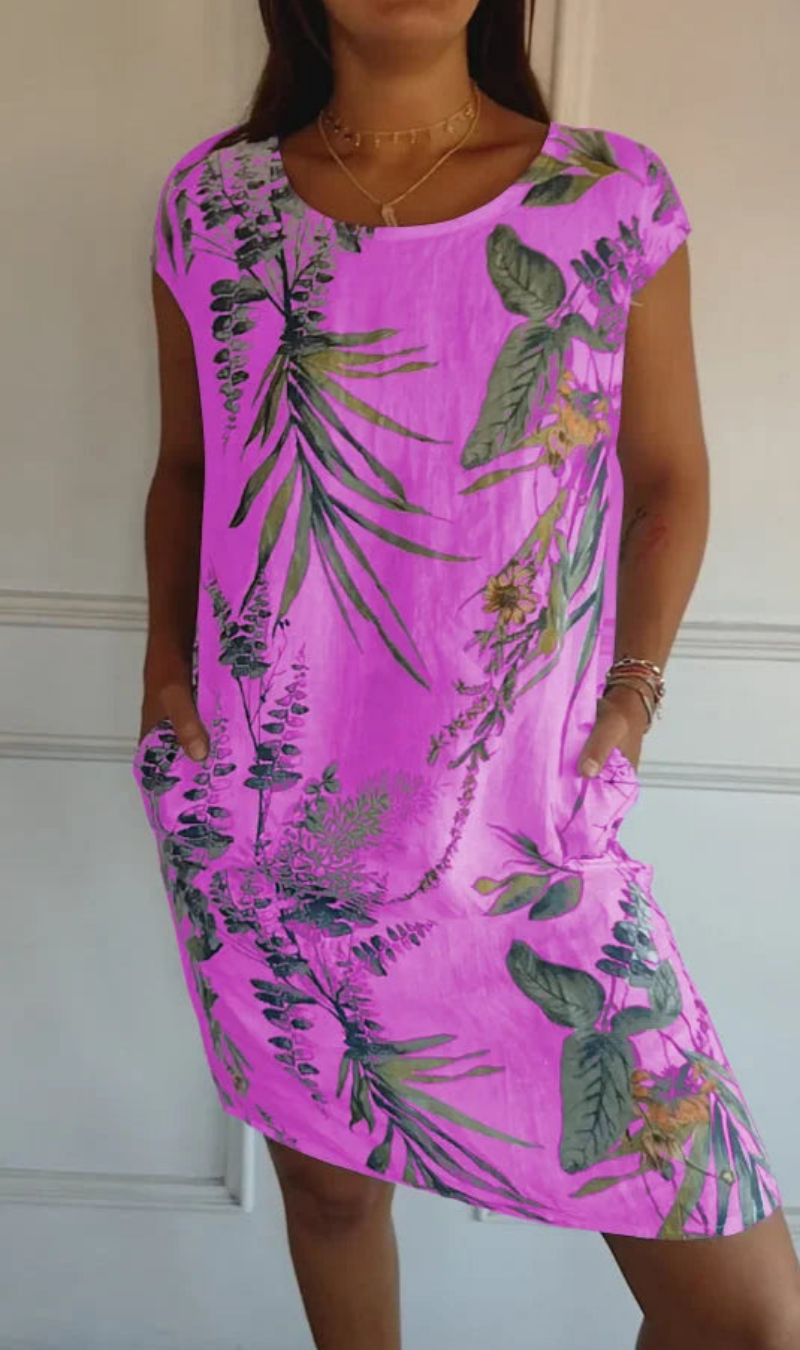 Flowy everyday relaxed dress for women | Soraya -6