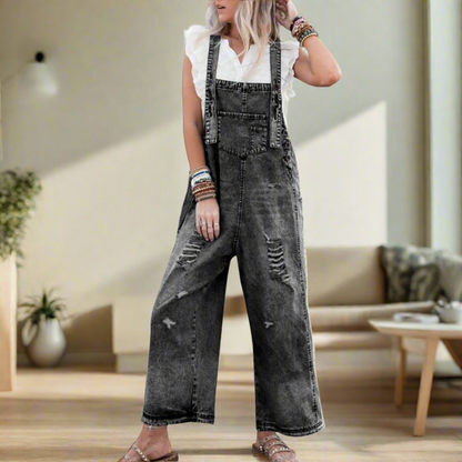 Classic elegant relaxed jumpsuit for women | CARMELITA -5