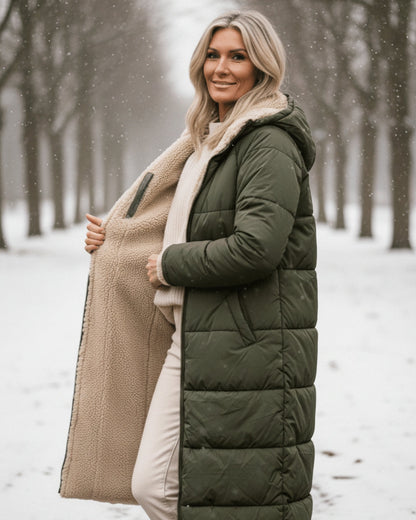 Elegant tailored insulated coat for women | Eleanor -7