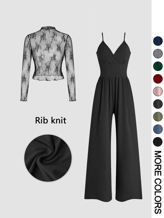 Classic flowy relaxed jumpsuit for women | Maryam -1